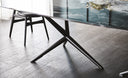 Table VOLUBILIS en céramique — sur-mesure, atelier Halens Casablanca