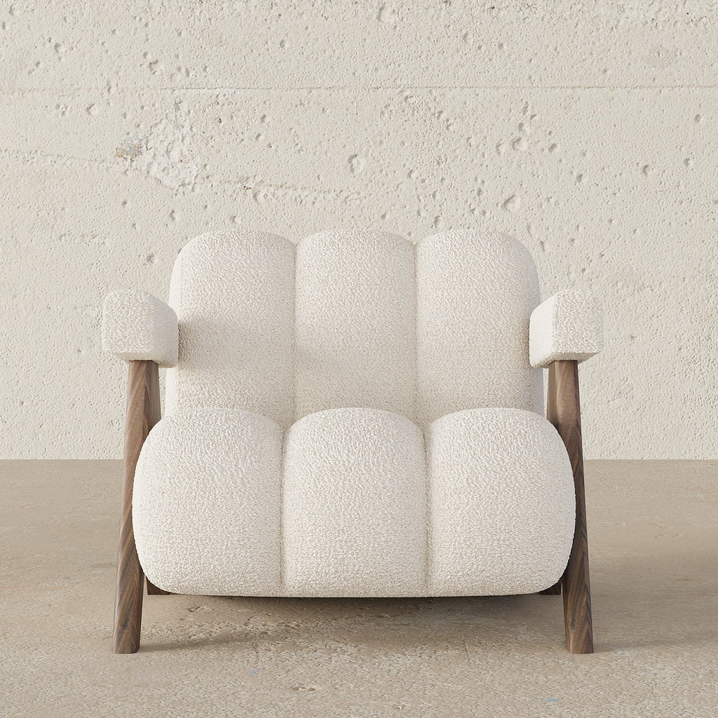 Sage Armchair / Boucle Upholstery
