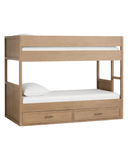 Modo Bunk Bed — Modern Solid Oak Bunk Bed with Under-Bed Storage