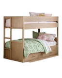 Modo Bunk Bed — Modern Solid Oak Bunk Bed with Under-Bed Storage