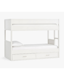 Bianco Bunk Bed — Modern White Bunk Bed with Under-Bed Storage