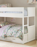 Bianco Bunk Bed — Modern White Bunk Bed with Under-Bed Storage