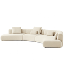 The Sera Sectional — Grand Modular Curved Bouclé Sofa