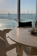 Belova Travertine Round Dining Table