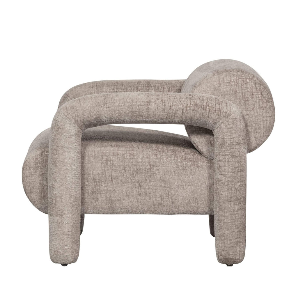 Fauteuil Lounge Lenny – Taupe