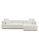 Modern Cream Sectional Sofa – Tufted Design & Plush Comfort