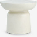 Table basse LYDUM Ø60 fibre ciment beige