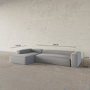 Gian Italian Design / 3S. Straight Arm L-Shape Sofa