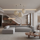 Gian Italian Design / 3S. Straight Arm L-Shape Sofa