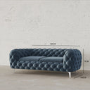 Koffler Chesterfield Sofa / 180 x 100 CM 2S. Velvet Upholstery