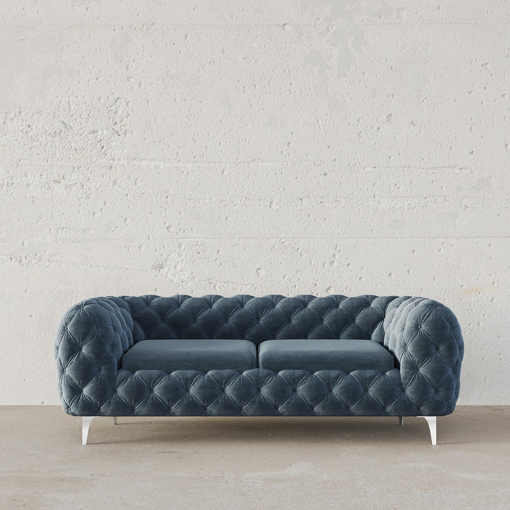 Koffler Chesterfield Sofa / 180 x 100 CM 2S. Velvet Upholstery