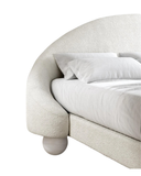 Luna Bed — Children’s Asymmetric Arch Bouclé Single Bed