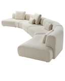The Sera Sectional — Grand Modular Curved Bouclé Sofa