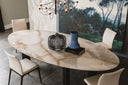 Table JADIDA en céramique — sur-mesure, atelier Halens Casablanca