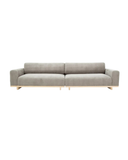 Modern Grey Sofa – Slim Profile & Light Wood Base