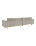 Modern Grey Sofa – Slim Profile & Light Wood Base