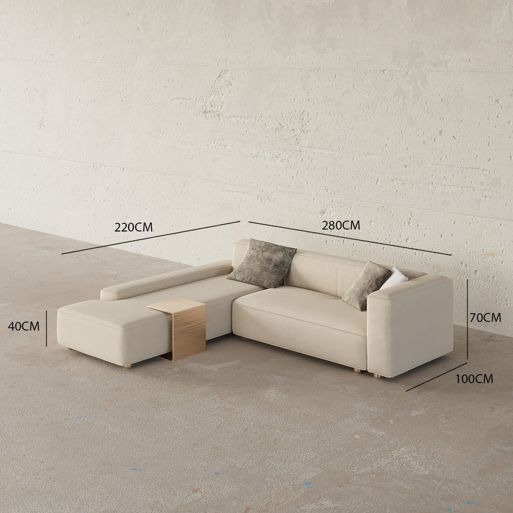 Eula Sofa 3S / With Side Table