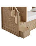 Castello Bunk Bed — Solid Oak Staircase Bunk Bed with Storage Drawers