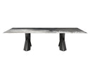 Table OUDAYA en céramique — sur-mesure, atelier Halens Casablanca