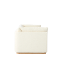 Modern Cream Modular Sofa – Plush Cushions & Wooden Base