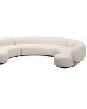 The Crescent Sofa — Curved Modular Sectional with Plinth Base
