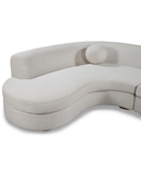 The Koda Sectional — Curved Two-Piece Sofa with Round Walnut Feet