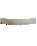 Luno Sectional — Curved Bouclé Sofa with Pillar Arms