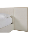 Linea Modern Minimalist Upholstered Bed with Wide Panel Headboard