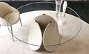Table OUARZAZATE en céramique — sur-mesure, atelier Halens Casablanca