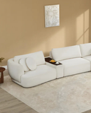 Modern Cream Modular Sofa – Plush Cushions & Flexible Design