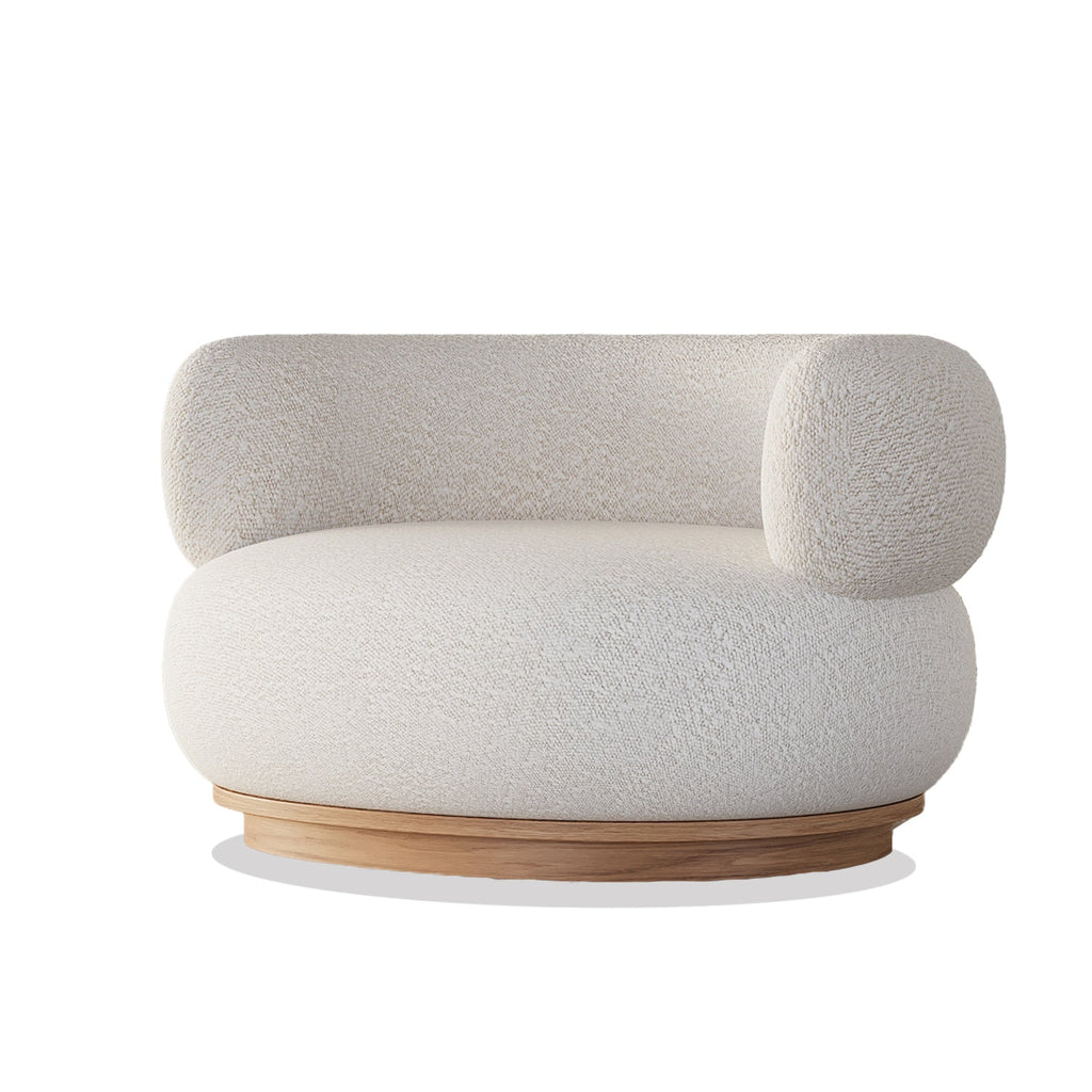 Dreamy Armchair / White Boucle