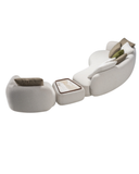 Bolla Sofa Set — Curved Bouclé Sofa & Armchair with Walnut Tray