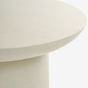 Table basse LYDUM Ø60 fibre ciment beige