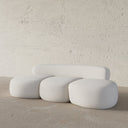 Hove Curved Sofa / Wool Fleece