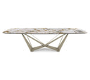 Table ESSAOUIRA en céramique — sur-mesure, atelier Halens Casablanca