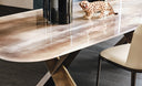 Table OUDAYA en céramique — sur-mesure, atelier Halens Casablanca