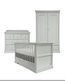 Palazzo Nursery Set — 3-Piece Classic Shaker Cot, Dresser