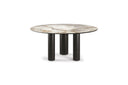 Table JADIDA en céramique — sur-mesure, atelier Halens Casablanca