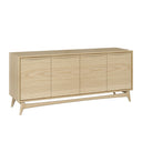 State 4 Door Sideboard - Oak