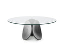 Table OUARZAZATE en céramique — sur-mesure, atelier Halens Casablanca