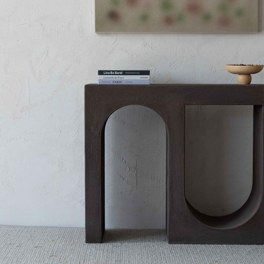 Alaska Vista Modern Arch Console Table