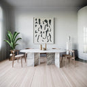 Oval marble table (Nelson)