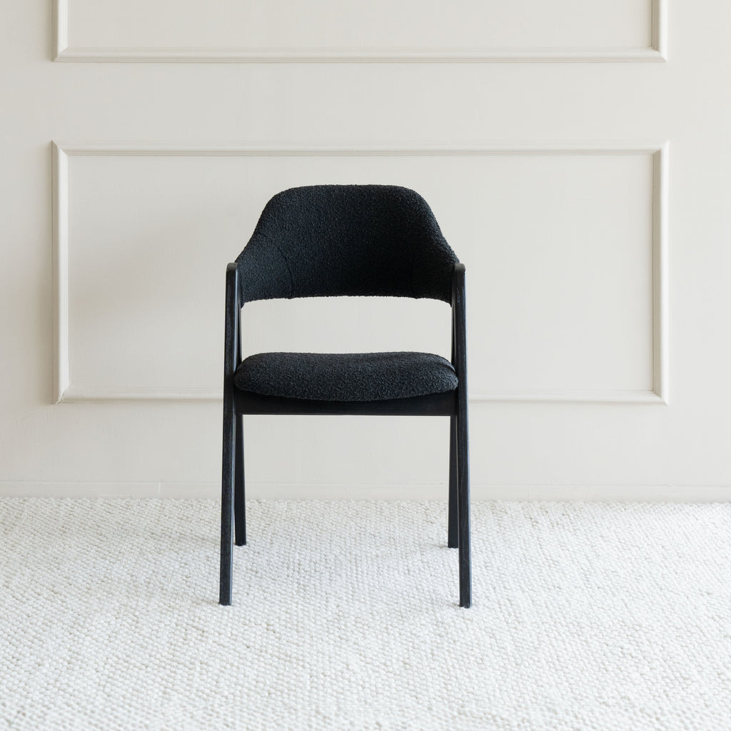 Ashley Wooden Dining Chair - Boucle