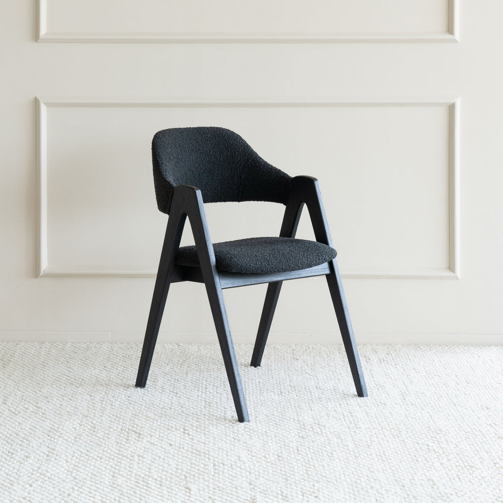 Ashley Wooden Dining Chair - Boucle