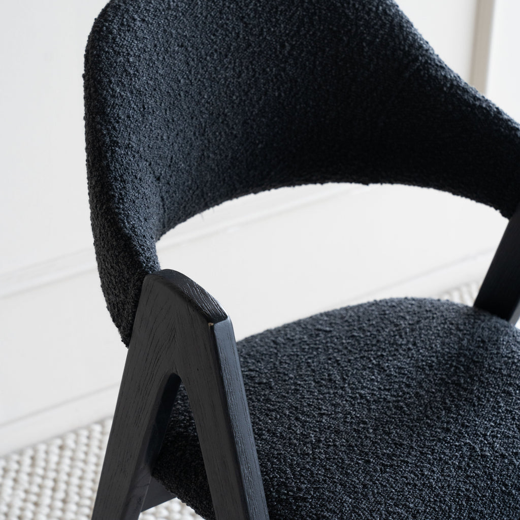 Ashley Wooden Dining Chair - Boucle