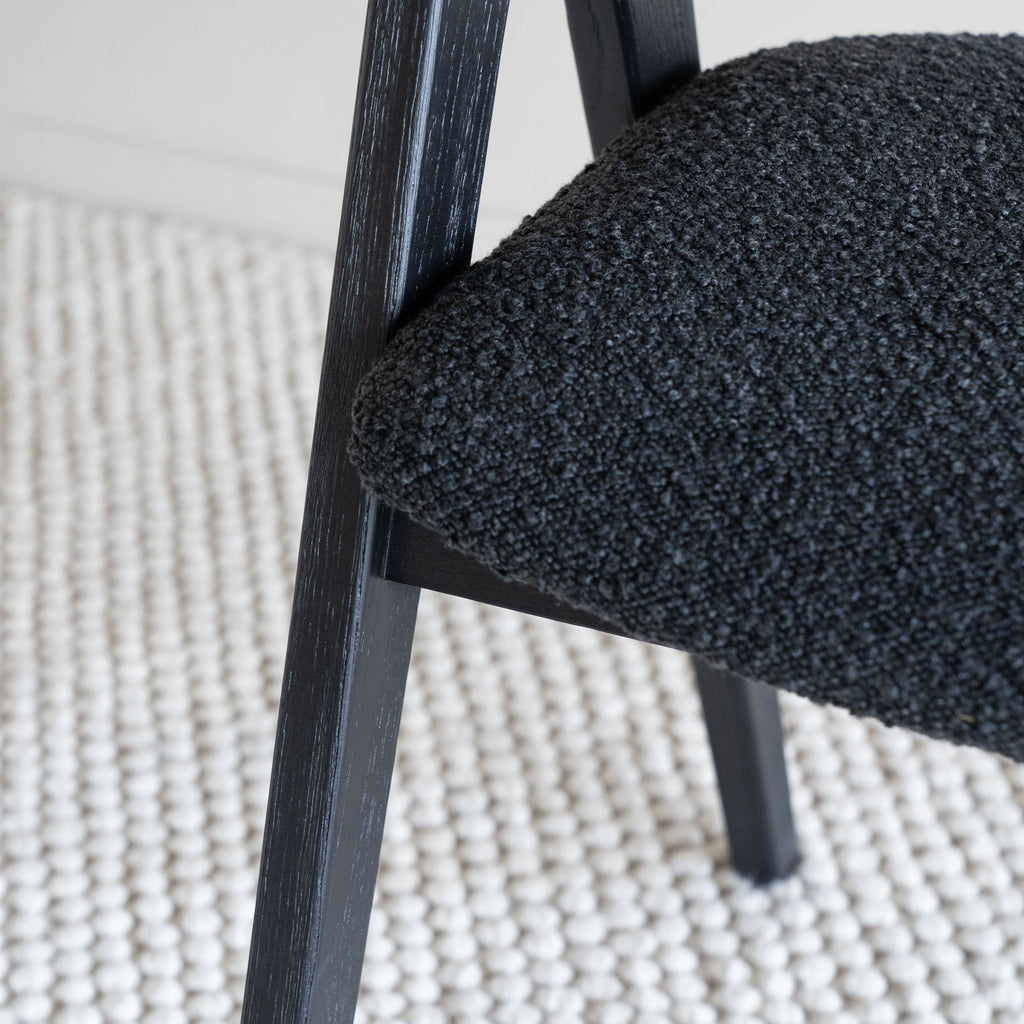 Ashley Wooden Dining Chair - Boucle