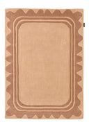 Cèdre blanc – Tapis en laine wavy marron