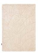 Cèdre blanc – Tapis en laine feuillage - crème