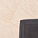 Cèdre blanc – Tapis en laine feuillage - crème