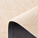 Cèdre blanc – Tapis en laine feuillage - crème